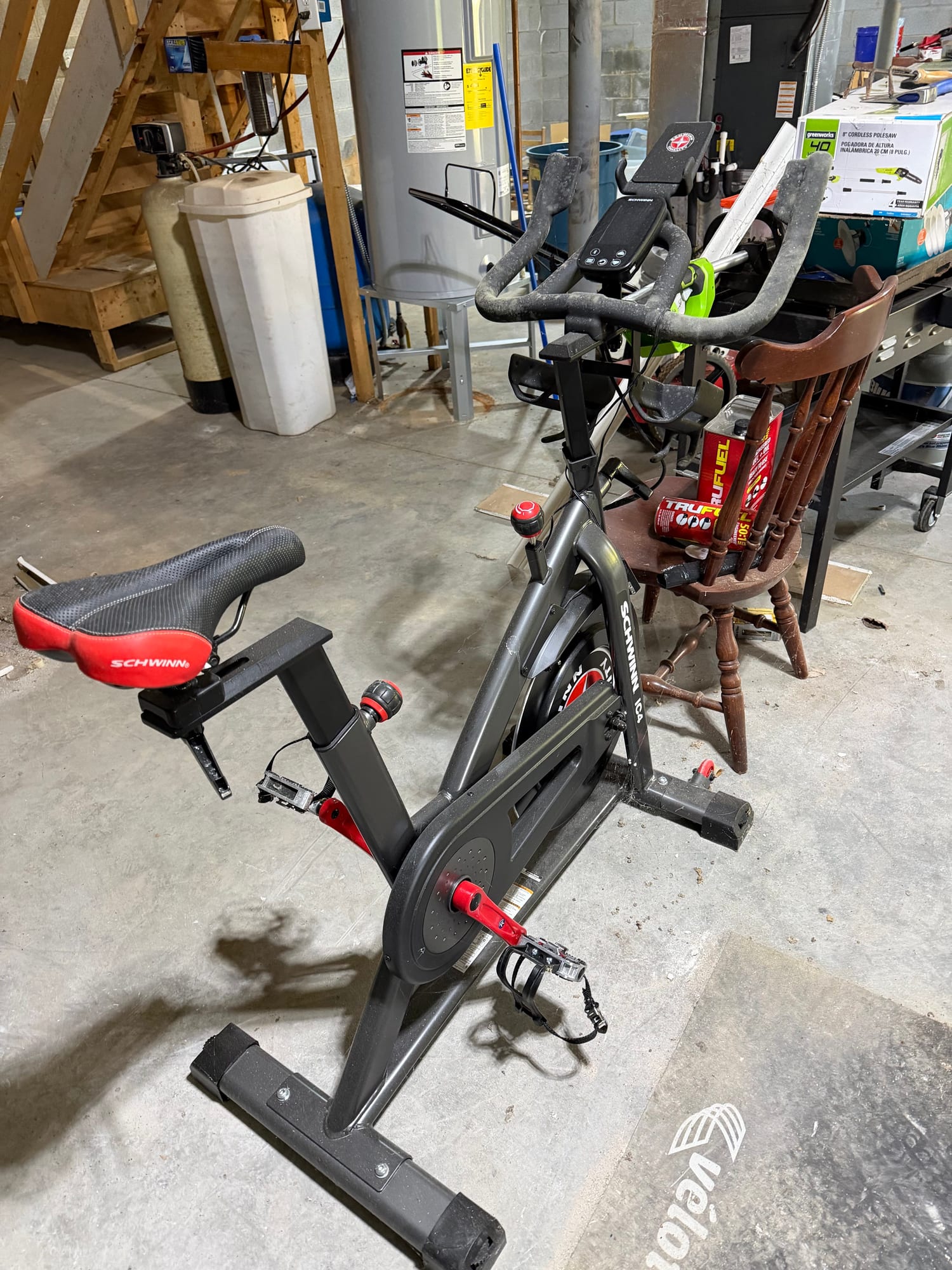 Stationary bike and workout equipment at CrossFit Forge